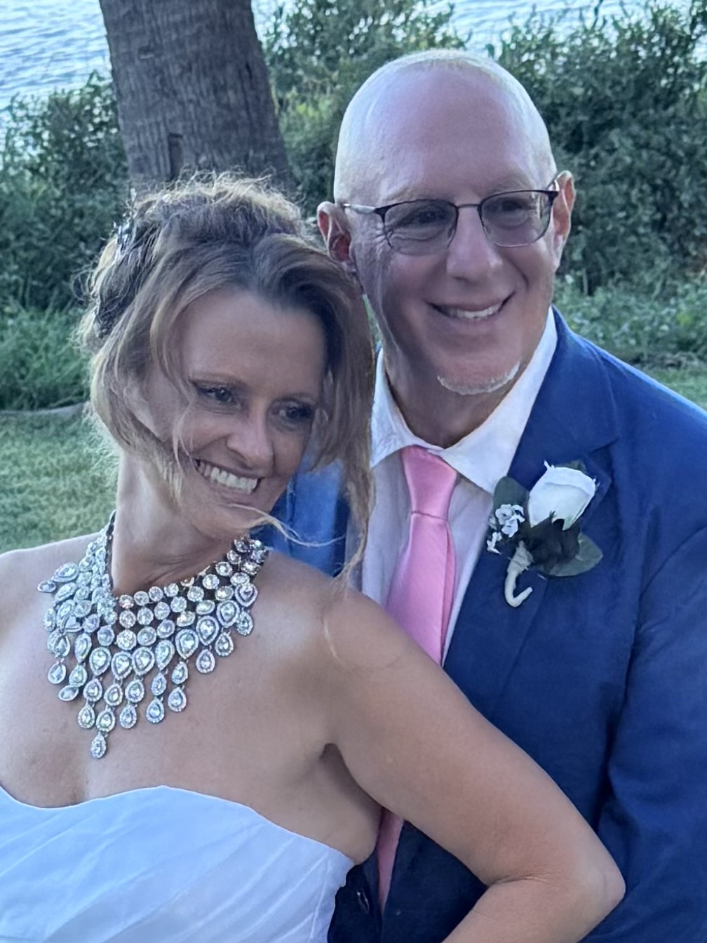 Joe and Brenda Targove on their wedding day